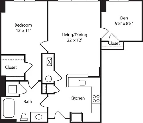 Floor plan C1 with Bay Window