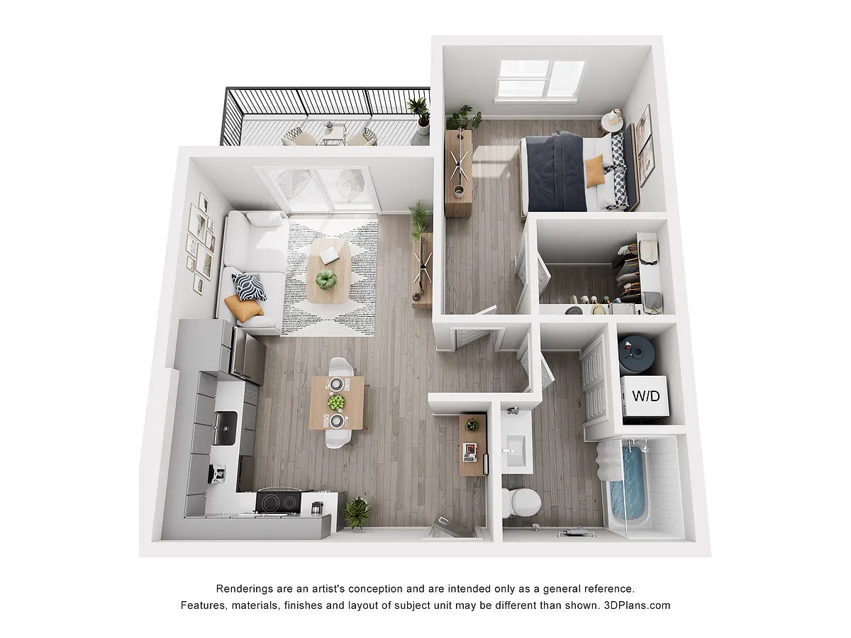 Floor plan 1x1 Raya