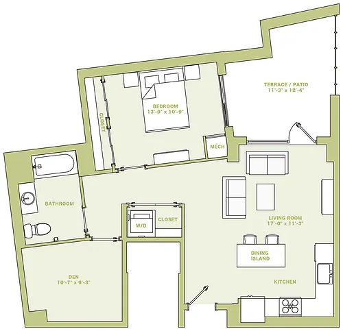 Floor plan A11D1