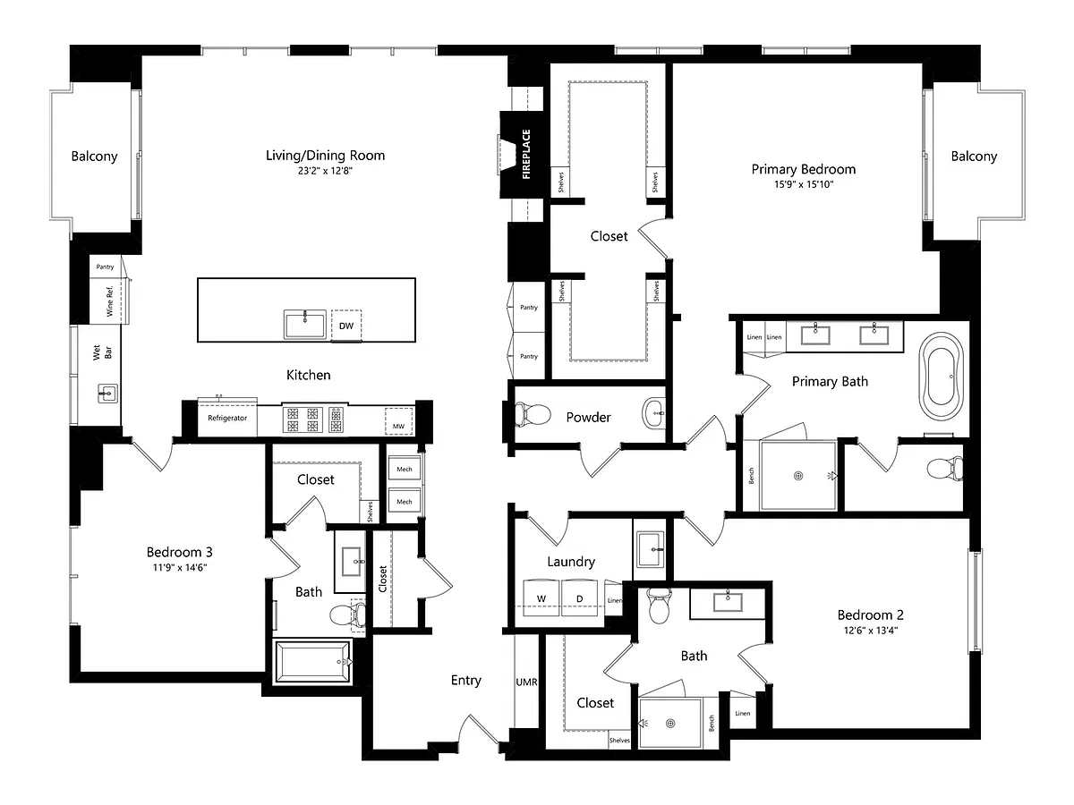 Floor plan PH9