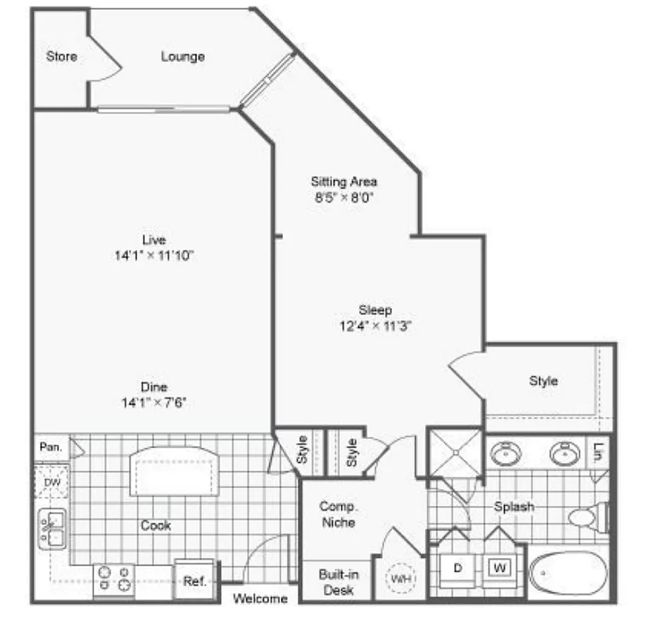Floor plan A14
