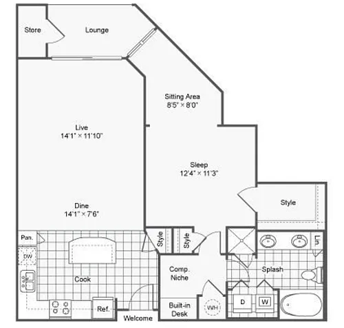 Floor plan A14