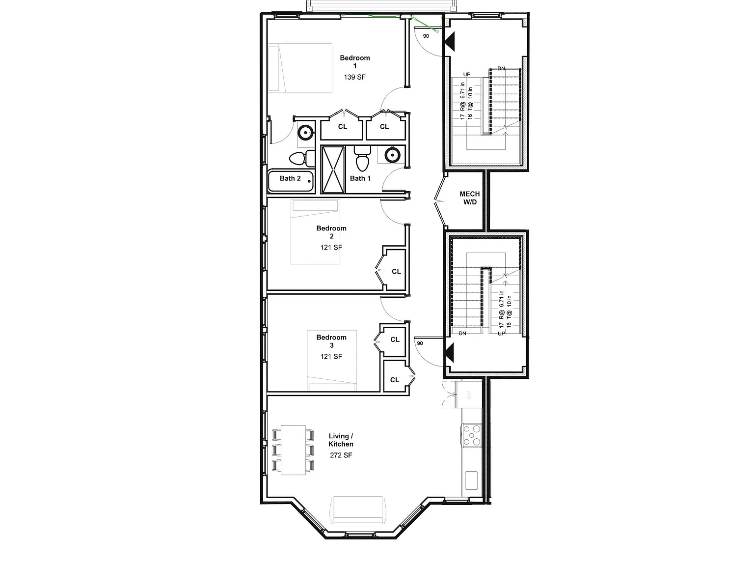 3 bed, 1133 sqft, $4,590 — Photo 1