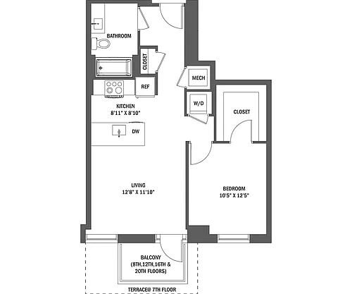 Floor plan The Graham I - VII