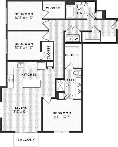 Floor plan 3A