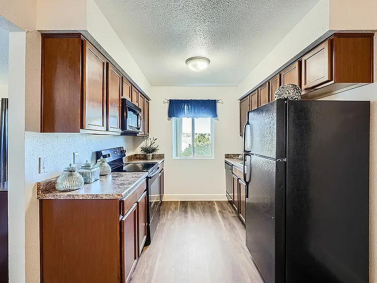 Experience culinary delight in this stylish, modern kitchen.
