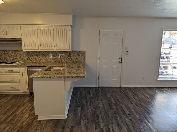 Kitchen area and back door