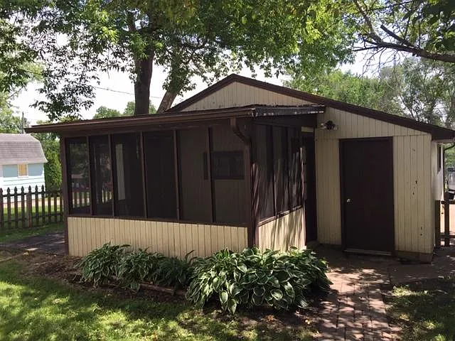 Porch and Back of Double Garage