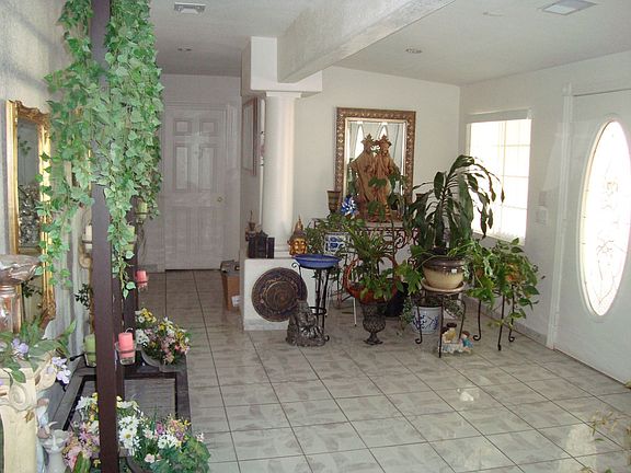 Foyer, double doors, water fall.