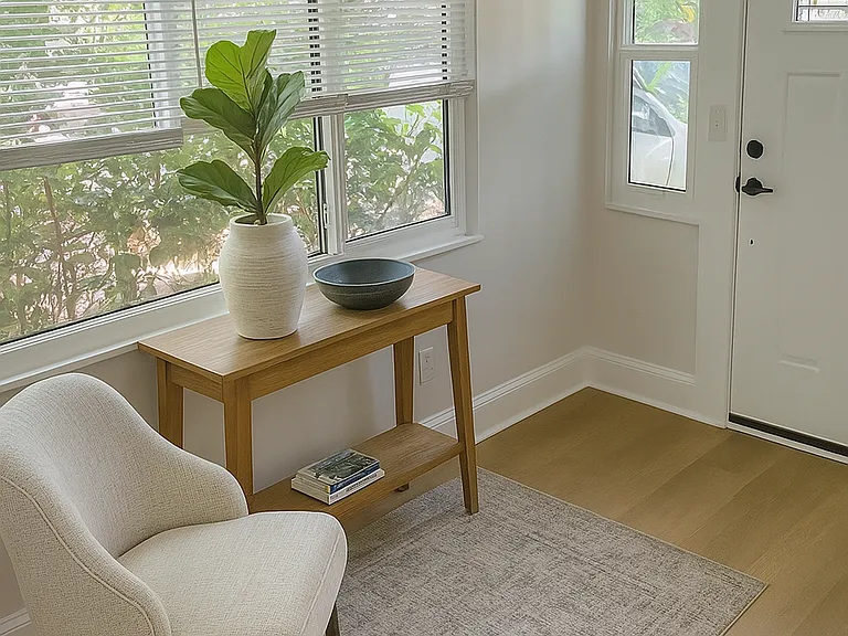 Digital rendering of the bonus room/office.