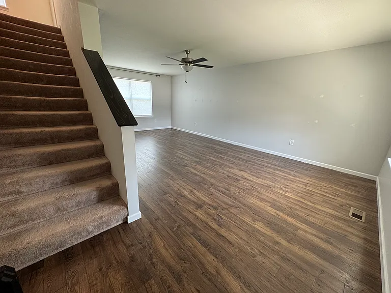 Easy to maintain flooring in light and bright loving room