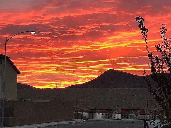 View of sunset from home 