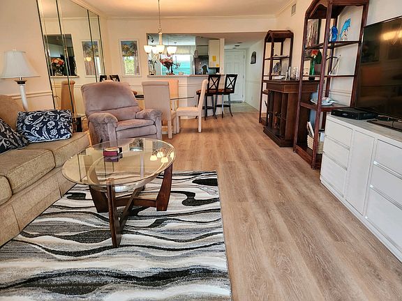View of living room from porch