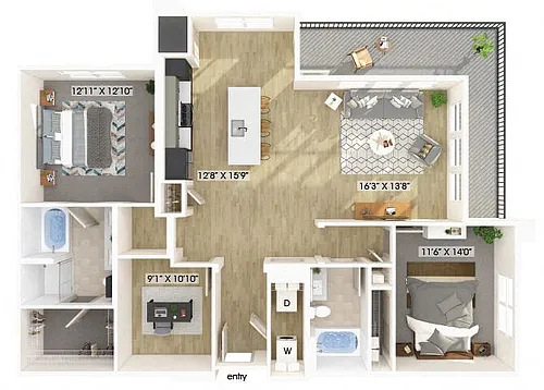 Floor plan B6D