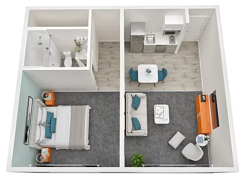 Floor plan One Bedroom Floor Plan