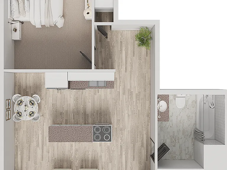 A3 | 1-Bedroom Floorplan A3 | 1-Bedroom Floorplan