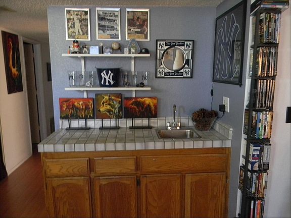Wet Bar in Sunken Family Room