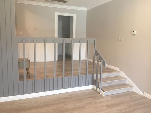 Step up dining room across from kitchen