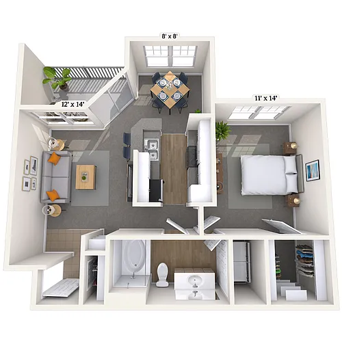 Floor plan Chelsea 1E
