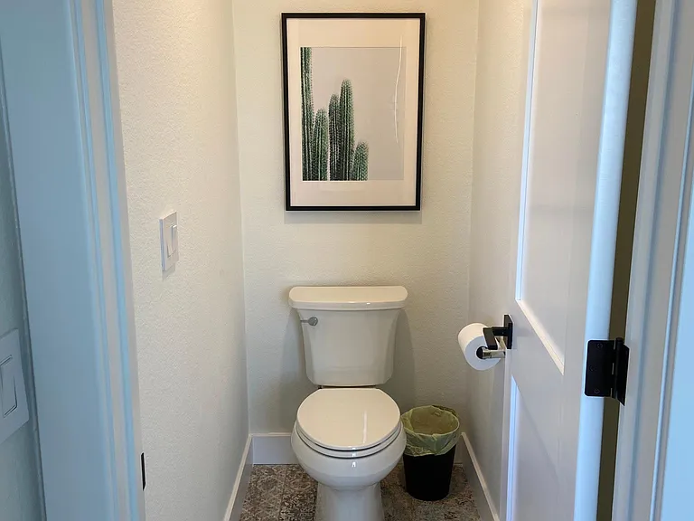 Toilet room in master bathroom