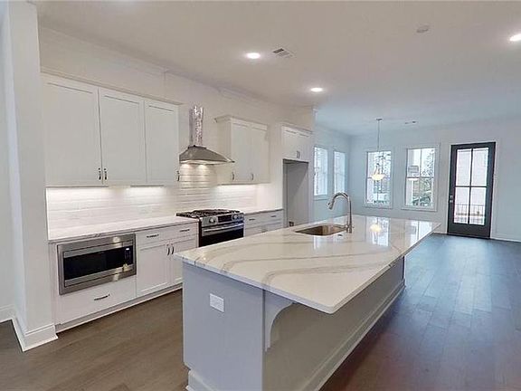 Kitchen with extra long island for additional seating