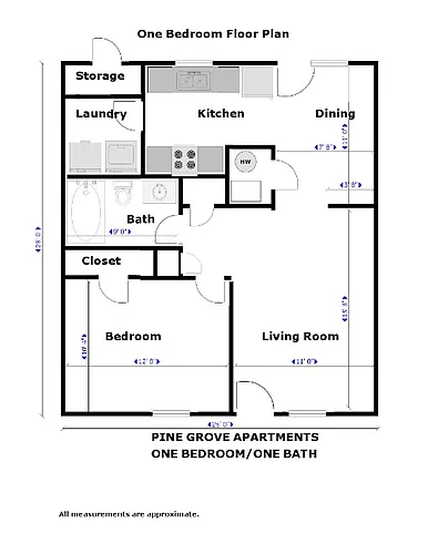 Floor plan One Bedroom