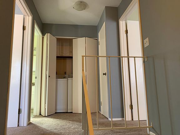 Second floor landing---master on right, second bedroom and BR on left, laundry area