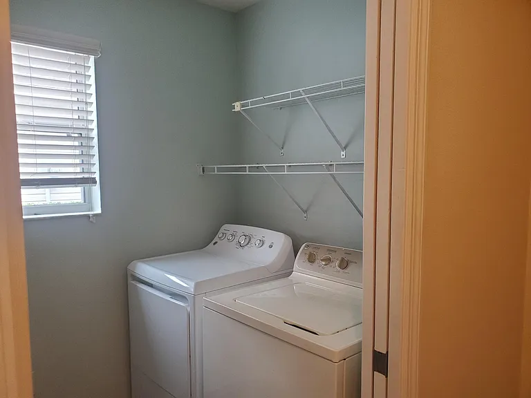 Indoor laundry. With indoor utility sink as well.