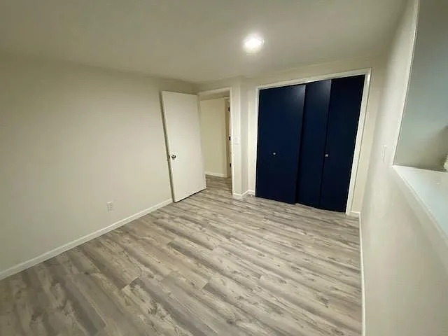 Bedroom 2, door and closet view