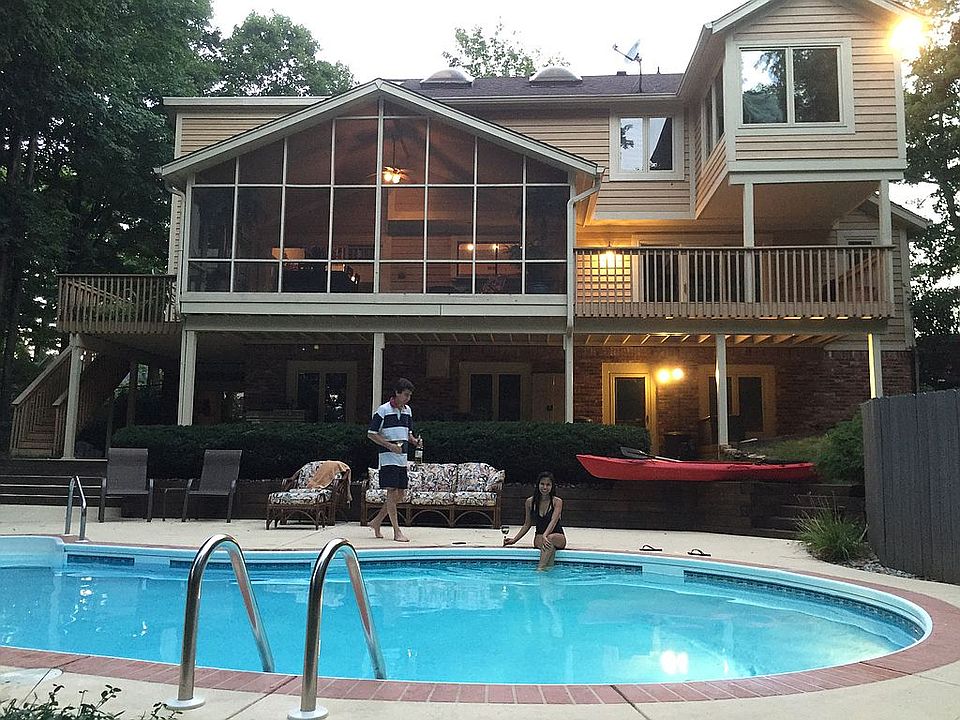 Rear view of home
