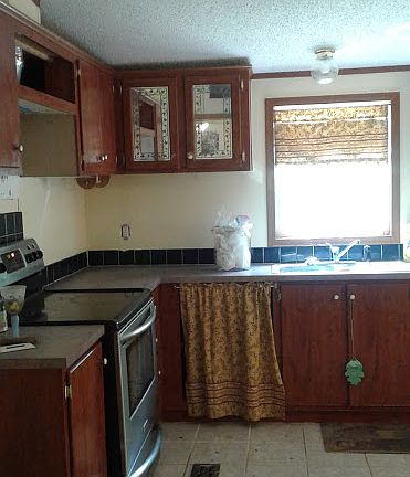 Kitchen from dining area