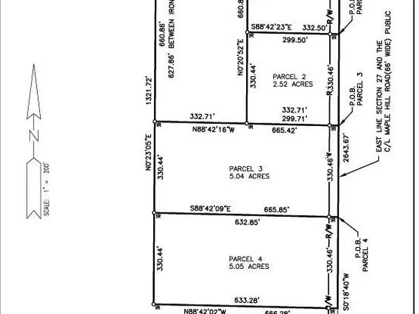 PARCEL 3/4 Maple Hill Rd, Howard City, MI 49329