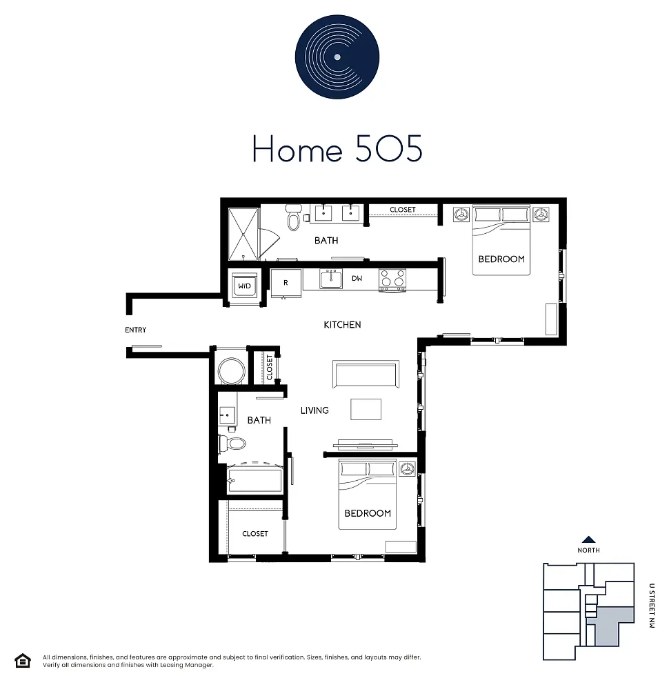 Floor plan Two Bedroom