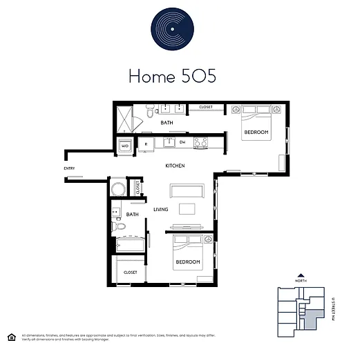 Floor plan Two Bedroom