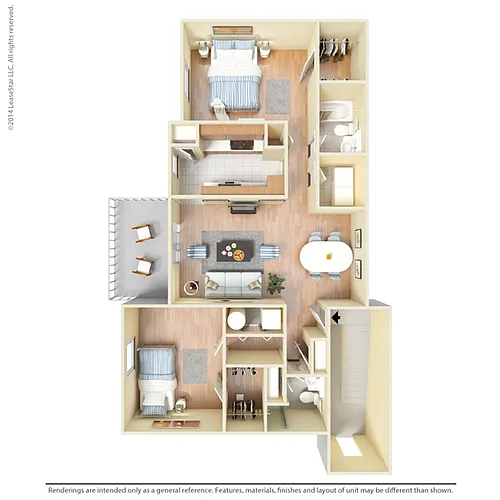 Floor plan B2 Santa Monica