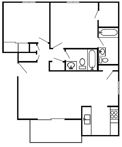 Floor plan 2 Bedroom