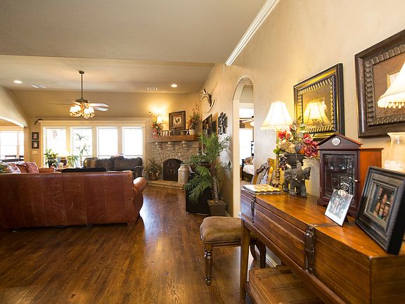 Hardwood in living area