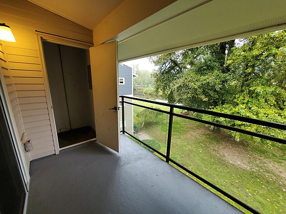 Deck with storage closet