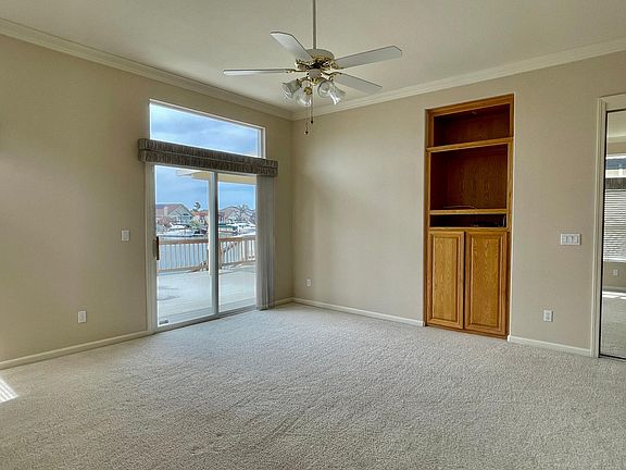 Master Bedroom with direct access to rear deck
