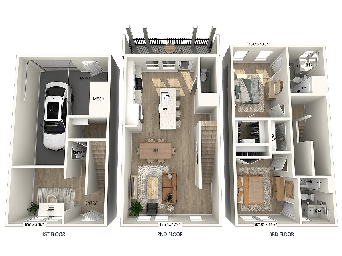 Floor plan BT1-D-1459sf-Upgrade