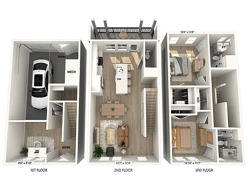 Floor plan BT1-D-1459sf-Upgrade