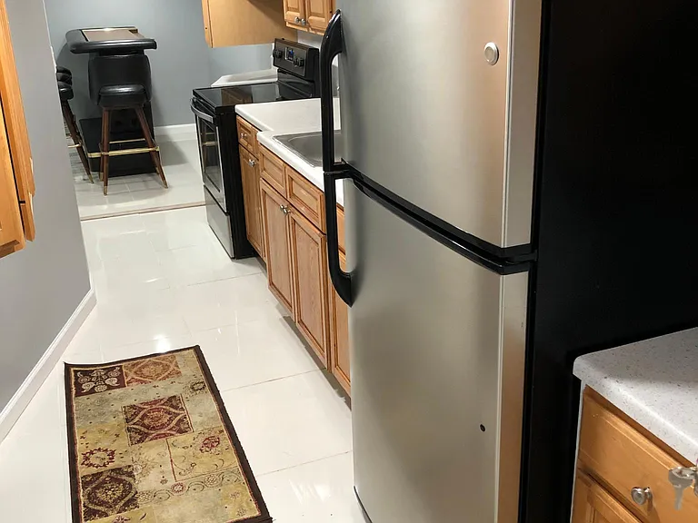 Kitchen view from patio door