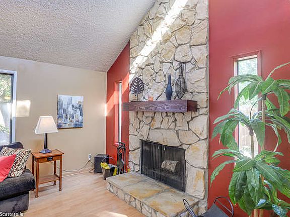 Living room fireplace