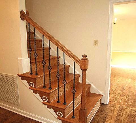 Beautiful hardwood staircase