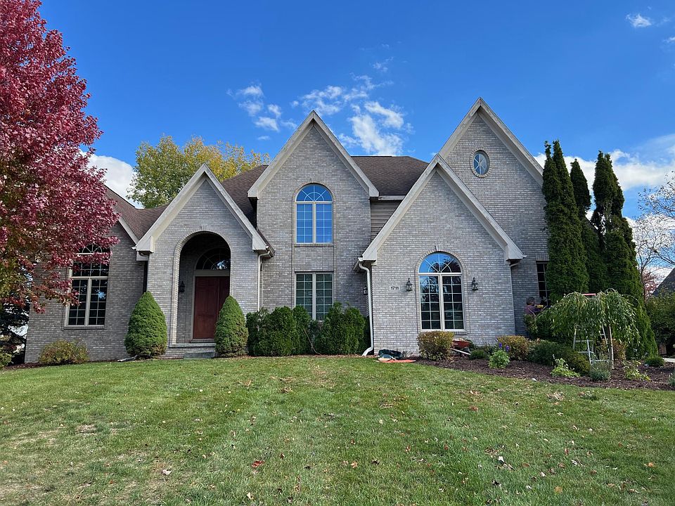 Front view. (Some trees shown have been removed)