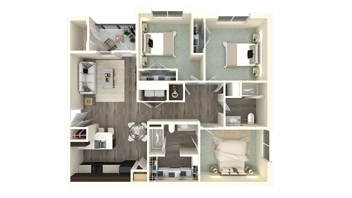 Floor plan 3 X 2