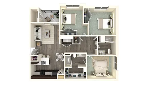 Floor plan 3 X 2