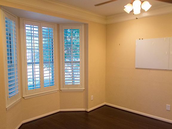 Study room with French doors