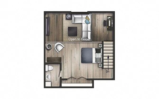 Floor plan The Neutra II Newly Renovated