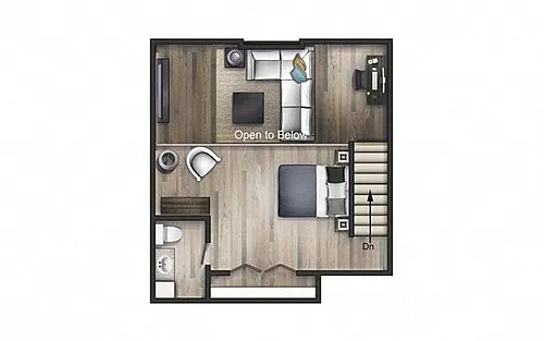 Floor plan The Neutra II Newly Renovated
